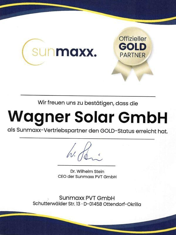 251006 Wagner Solar Gold Zertifikat